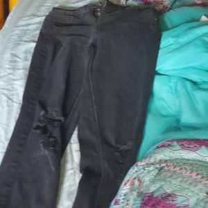 High rise skinny jeans